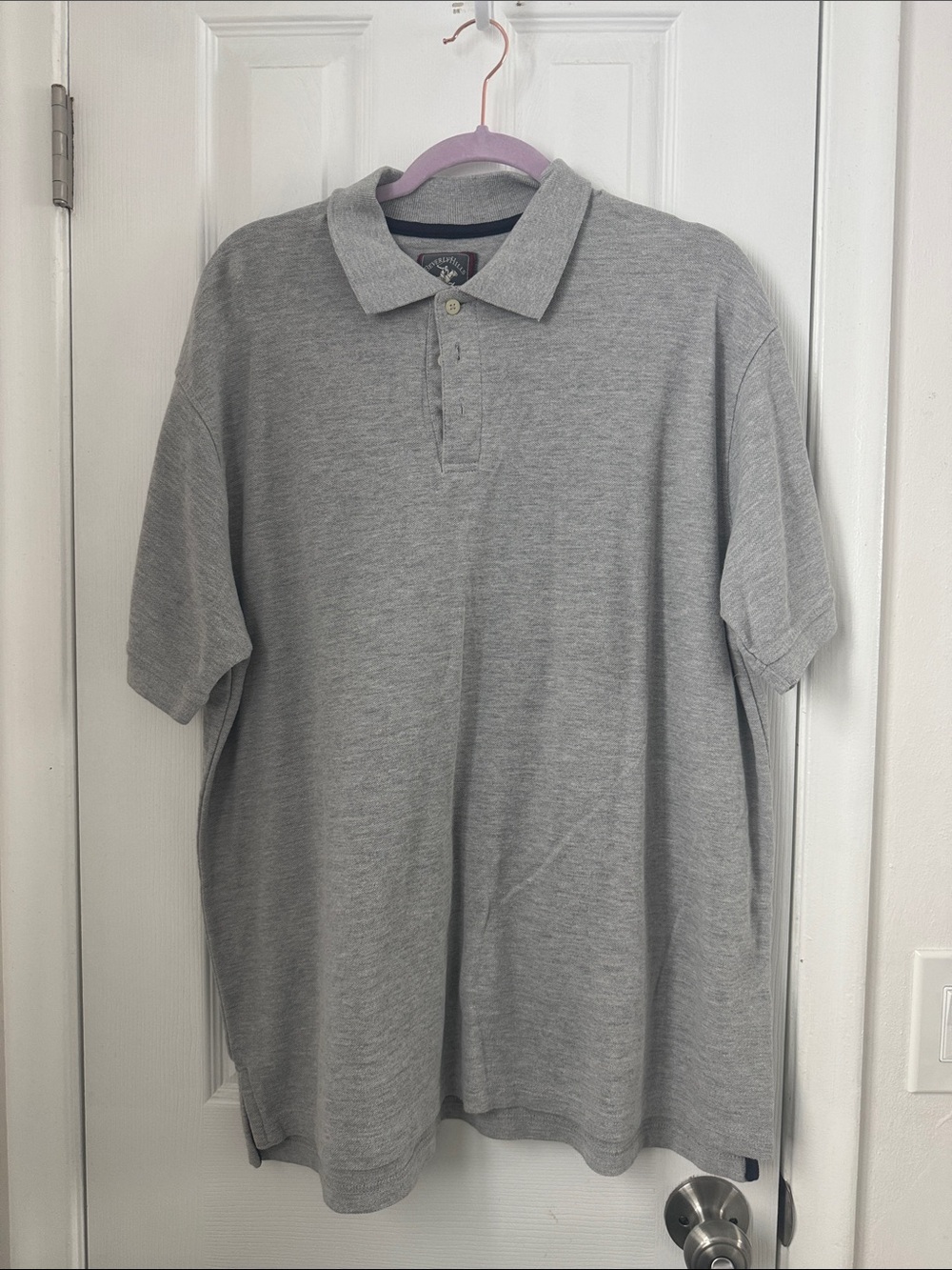Beverly Hills Polo Club Light Gray Men's Polo